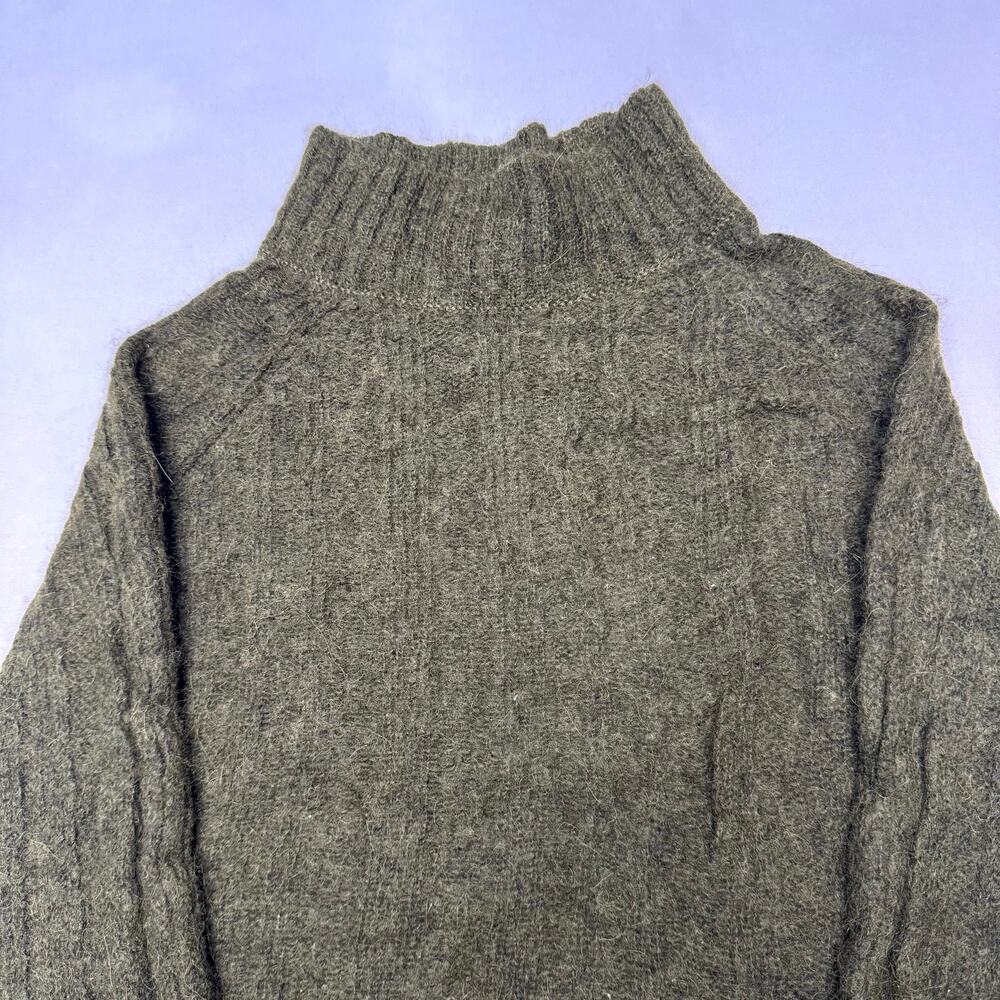 Atelier Delphine Henrietta Alpaca Ribbed Knit Cropped Sweater Top Womens Small - Picture 2 of 10